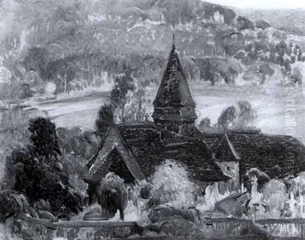 Church In A Landscape - view 1