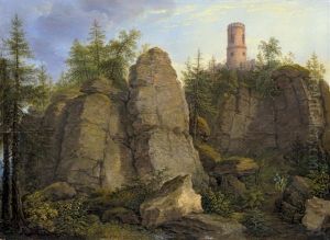 Klingstein, Porphyrfelsen Bei Aussig Klingstein, Porphyrfelsen Bei Aussig