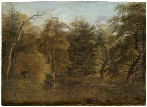 Waldlandschaft Mit Teich by Johann Christian Klengel