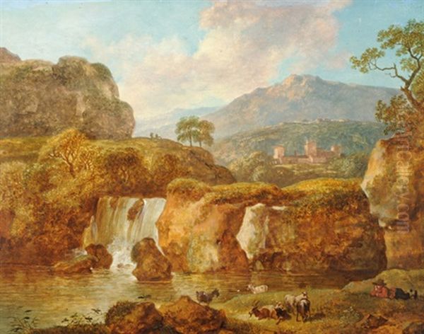 Landschaft Mit Wasserfall - view 1