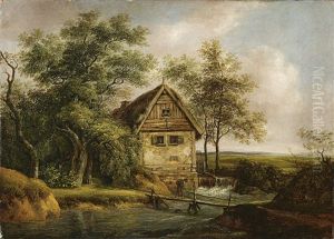 Eine Wassermuhle Zwischen Baumen Eine Wassermuhle Zwischen Baumen