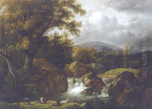 Landschaft Mit Wasserfall - view 1