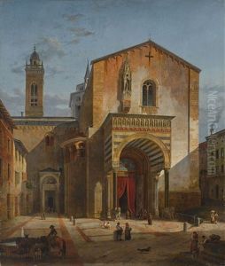 Bergamo - Ansicht Des Sudlichen Querhauses Von S. Maria Maggiore by Leo Von Klenze