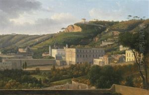 View Of The Villa Lucia On The Vomero Hill, Naples by Leo Von Klenze