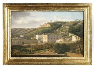 Eine Malerische Gegend In Italien Mit Architektur by Leo Von Klenze