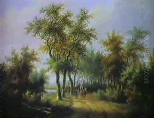 A Cart On A Woodland Path - view 1