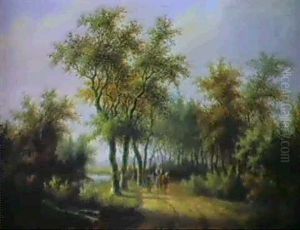 A Cart On A Woodland Path