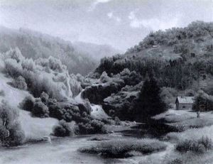 Romantische Gebirgslandschaft by Willem De Klerk