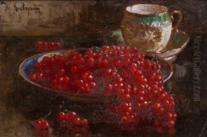 Stil Life With Berries by Yuliy Yulevich Klever the Younger