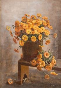Still Life With Flowers by Yuliy Yulevich Klever the Younger