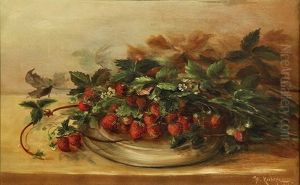 Still Life With Strawberries by Yuliy Yulevich Klever the Younger