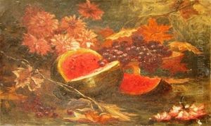 Still Life With Watermelon by Yuliy Yulevich Klever the Younger