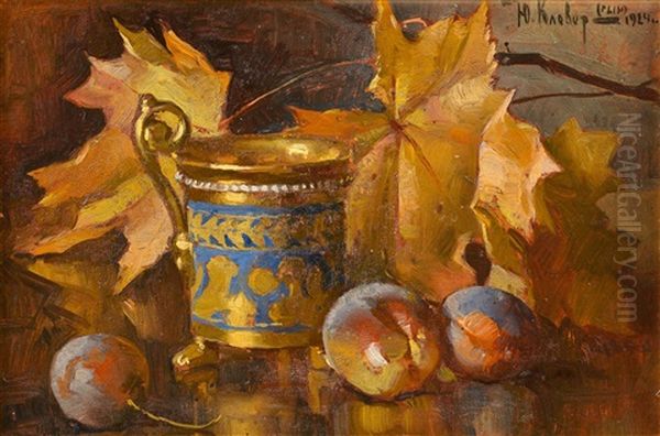 Still Life With Plums And Jug - view 1