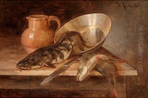 Still Life With Fish by Yuliy Yulevich Klever the Younger