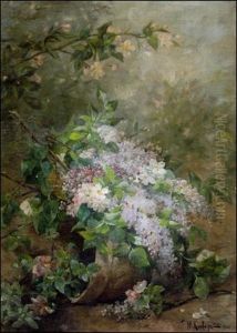Syreeni- Ja Omenapuun Kukkia - Syren- Och Appletrads Blommor