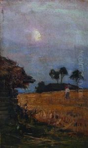 A Peasant In The Field by Yuliy Yulevich (Julius) Klever