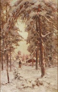 Winter Landscape by Yuliy Yulevich (Julius) Klever