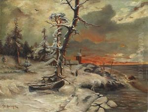 Landscape In Winter Season