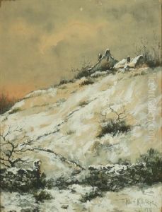 Winter Landscape by Yuliy Yulevich (Julius) Klever