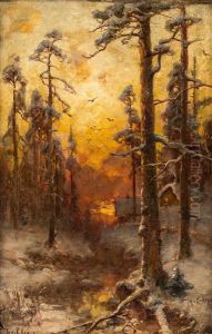 Winter Sun by Yuliy Yulevich (Julius) Klever