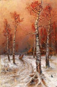 Wintry Atmosphere With Rooks Wintry Atmosphere With Rooks