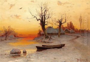 Winterlandschaft Im Abendrot (collab. W/workshop)