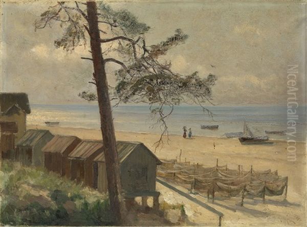 Fishing Nets By The Gulf Of Finland - view 1