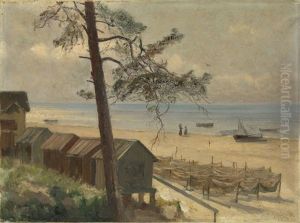 Fishing Nets By The Gulf Of Finland