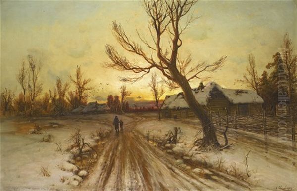 Winter Landscape At Sunset (collab. W/studio) - view 1