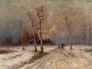 Winter Landscape by Yuliy Yulevich (Julius) Klever