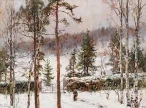 Snowfall by Yuliy Yulevich (Julius) Klever
