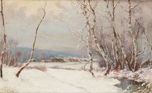 Winterlandschaft by Yuliy Yulevich (Julius) Klever