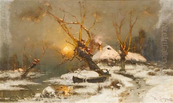 Russian Forrest In Winter - view 1