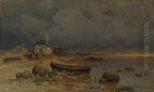 Boat By The Shore by Yuliy Yulevich (Julius) Klever