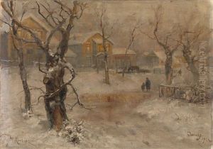 Suburb Of Leningrad by Yuliy Yulevich (Julius) Klever