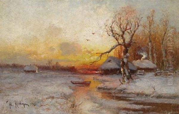 Winter Sunset - view 1