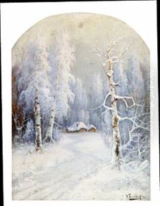 Winter Landscapes (+ Summer Landscape; Pair) by Yuliy Yulevich (Julius) Klever