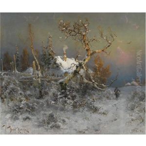 Winter Sunset by Yuliy Yulevich (Julius) Klever