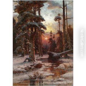 Winter Sun by Yuliy Yulevich (Julius) Klever