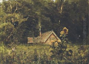 Dacha In A Forest Clearing