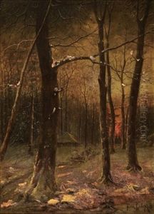 Forestscape by Yuliy Yulevich (Julius) Klever