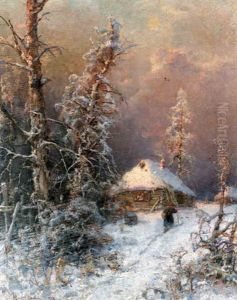 Winter Landscape by Yuliy Yulevich (Julius) Klever