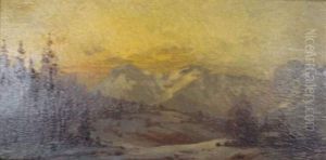 Paysage De Montagne Enneigee