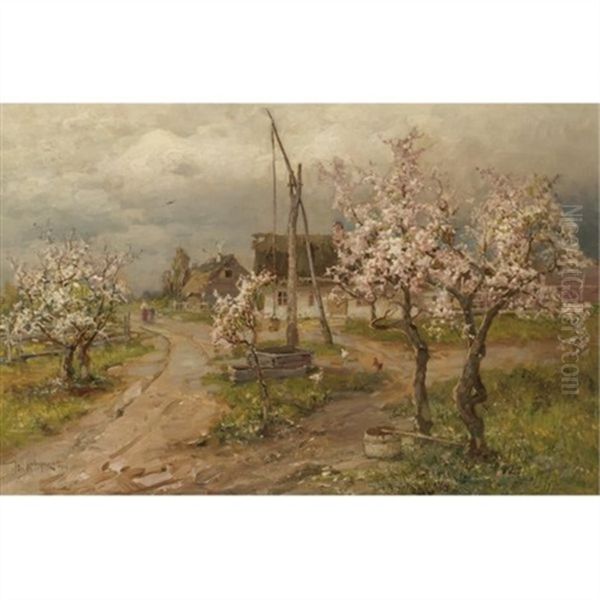 Landscape With Trees In Blossom - view 1