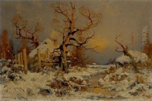 Winter Landscape by Yuliy Yulevich (Julius) Klever
