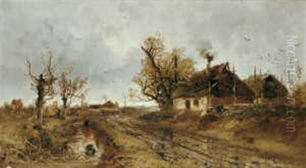 Herbstlandschaft Mit Bauernhausern - view 1