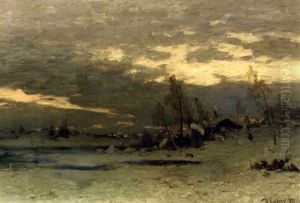 Winter Morning by Yuliy Yulevich (Julius) Klever