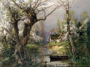Cottage By A Stream by Yuliy Yulevich (Julius) Klever