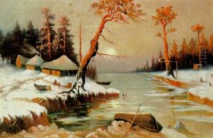 Wintersonne Uber Dem Fluss