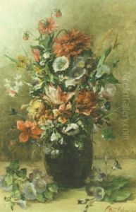 Kukkia Maljakossa by Yuliy Yulevich (Julius) Klever